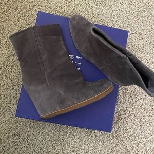 Stuart Weitzman suede booties